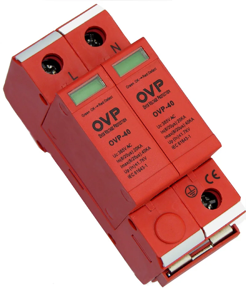 Class 2 Surge Protector C Power Lightning 20KA-40KA Single-phase 220 Volt | Инструменты