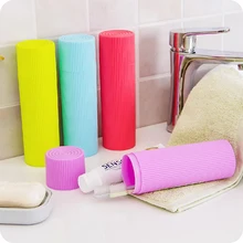 Candy Color Portable Toothbrush Toothpaste Storage box Camping Travel Toothbrush Holder Case Family Travel Tooth Brush Storage portable tooth mug towel toothbrush toothpaste storage bottle holder w strap pink