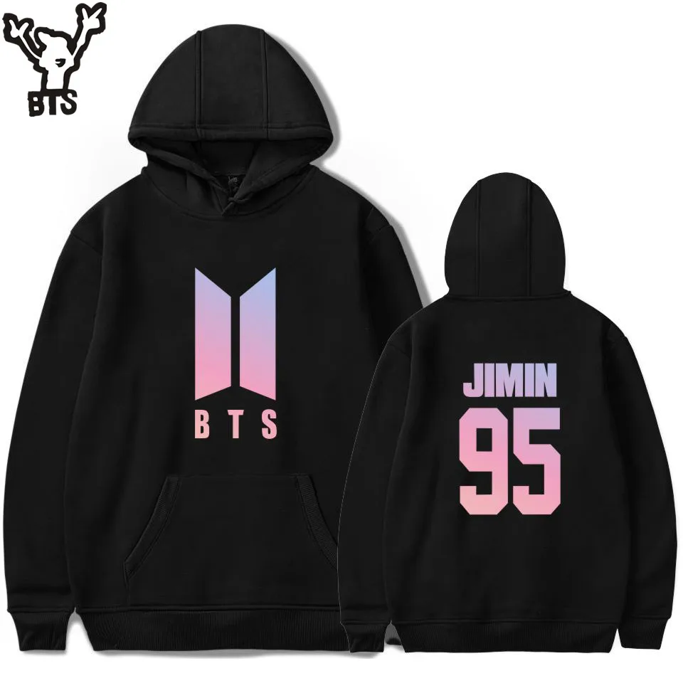 BTS Bangtan Boys Sweatshirt Women Hoodies Love Yourself Bts Print Sweatshirt Women Pullovers Kpop Korean Style