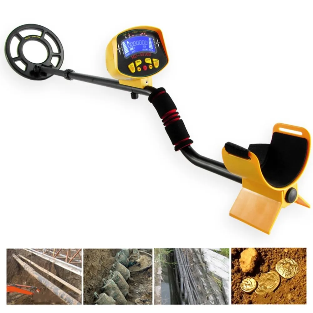 

MD3010 Ground Searching Metal Detector Portable Nugget Finder 1-1.5M Gold Silver Detector Treasure Hunting Tool