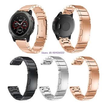 

Stainless Steel Wristband Metal Strap For Garmin Fenix 5X/3/3 HR Smart Bracelet