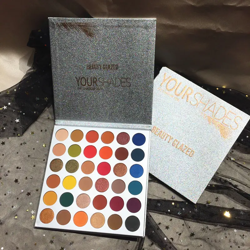 Beauty Glazed Nude Eye Shadow Palette 16 Color Eyeshadow Shimmer Matte Glitter Powder Waterproof Paleta De Sombra Makeup Pallete