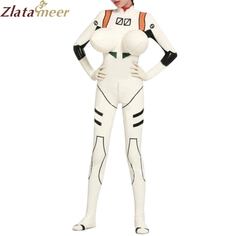 Латексный надувной грудной комбинезон сексуальный женский LC024|inflatable suit|inflatable