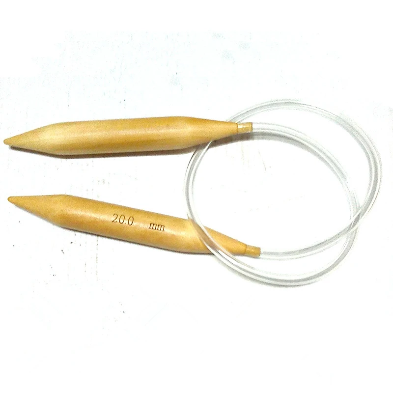 

Natural color Circular Wood Knitting Needles 1Pcs / set 75cm Long Smooth Finish Hose Circular Knitting Needles Crafts Yarn tool