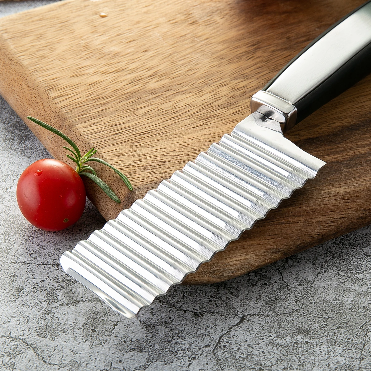 Волновой нож картофель фри нож кухонный нож из нержавеющей стали имитация сантоку нож изысканный резак