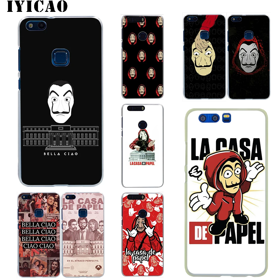 IYICAO La Casa de papel Hard Case for Huawei Honor 6A 6C 7A 7C 7X 8 8X 9 10 20 9X Lite Pro Play Note View | Мобильные телефоны и