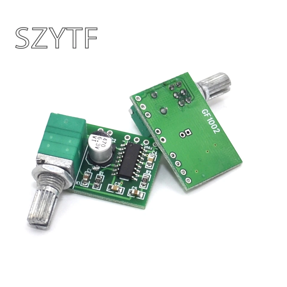 

PAM8403 mini 5V digital amplifier board with switch potentiometer can be USB powered