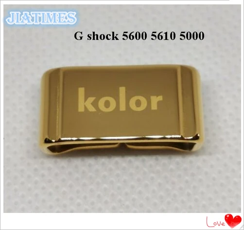 

Free Shipping 1pc Custom 20mm Gold Metal Strap Keeper for G shock