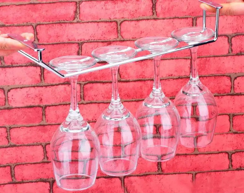 Bar Barware Holders 34 cm single stainless steel beverage holder Red