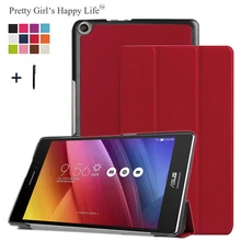 Для Asus ZenPad 8,0 Z380 Z380C Z380KL чехол-книжка для планшета Asus ZenPad 8,0 Z380 3 раза кожаный чехол-подставка+ стилус