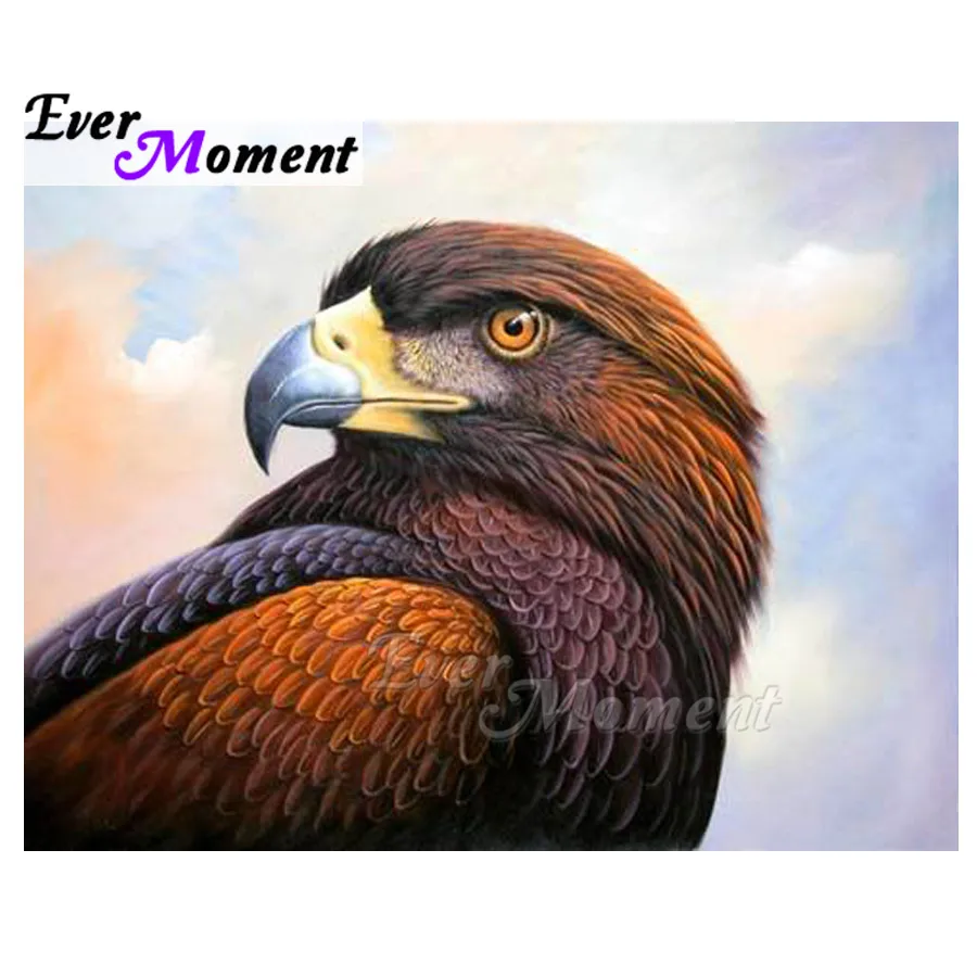 

Ever Moment Diamond Painting Home Decoration Picture Of Rhinestone Eagle Full Square Drill Diamond Embroidery Mosaic S2F2249