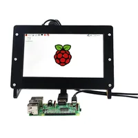 7 Inch Raspberry Pi 3 LCD Display 1024*600 LCD Screen + Acrylic Case Holder with Drive Board for Raspberry Pi