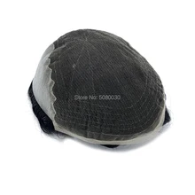 Q6 Базовый Стиль швейцарская кружевная система для волос Мужская замена волос