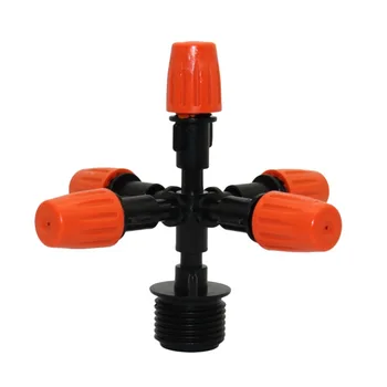 

(3PCS/Lot) Plastic 1/2'' Male Thread 5 Way Atomized Nozzle Cooling System Misting Nozzle,Greenhouse Sprinkler