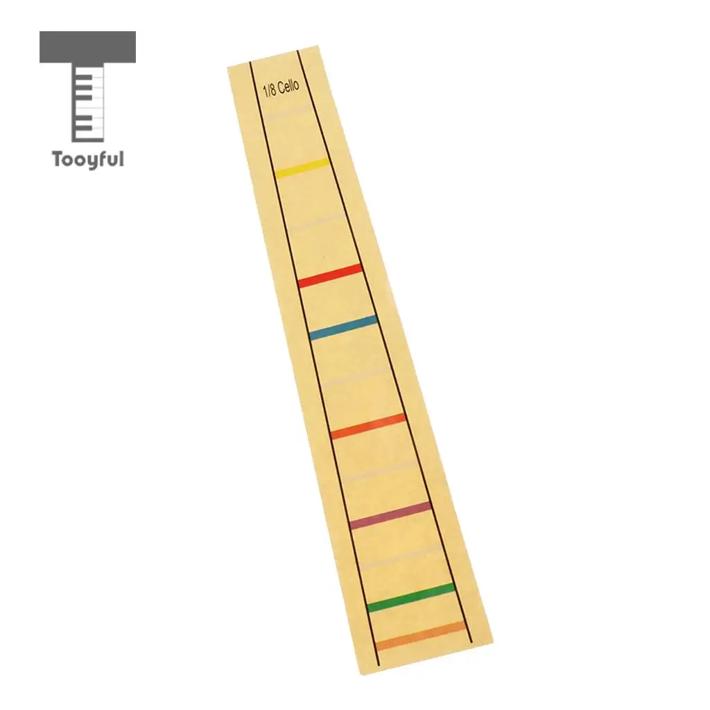 Tooyful Cello Fret Finger Sticker Label Cello Viola Position Marker Decal for Student Beginner Kids Practice Accessory