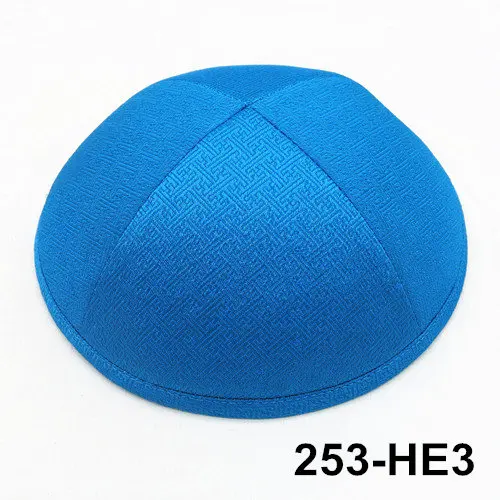 Парча 19 см kippot kipa Appaerl Аксессуары Шапки вязаные шапки beanie Kippah Jean Yarmullka - Цвет: 253he3