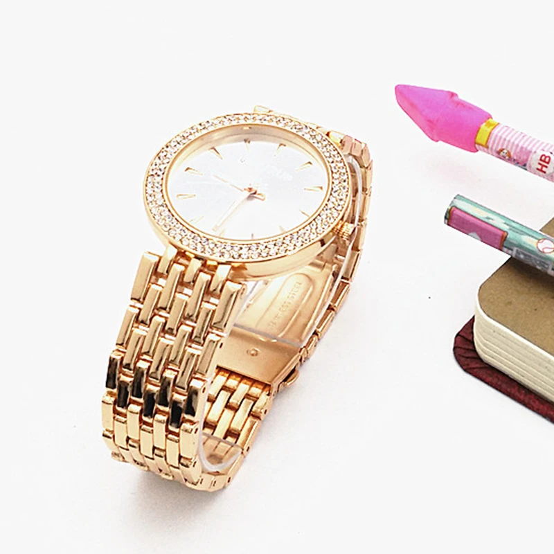 Stainless Steel Bracelet Leisure Watch Business Quartz Wristwatches Luxury Ladies Watches Sale