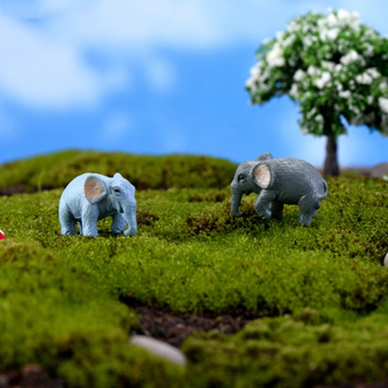 

1 pcs Mini Simulation Elephant Ornament DIY Micro Landscape Accessories Fine Ornament