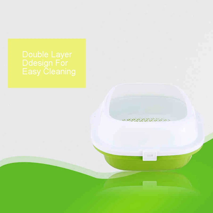 

Training Pets Grooming Toilets Urine Pet Health Urinal Bed Panwc Gatto Small Plastic Box Cat Litter Shovel Pets Tools 90Z1860