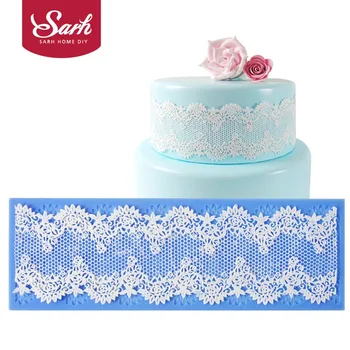 

L112 Cobweb of Flower Lace Collections Lace Border Decoration Fondant Cake Lace Mold Baking Tool for Kitchen Baking Accessory