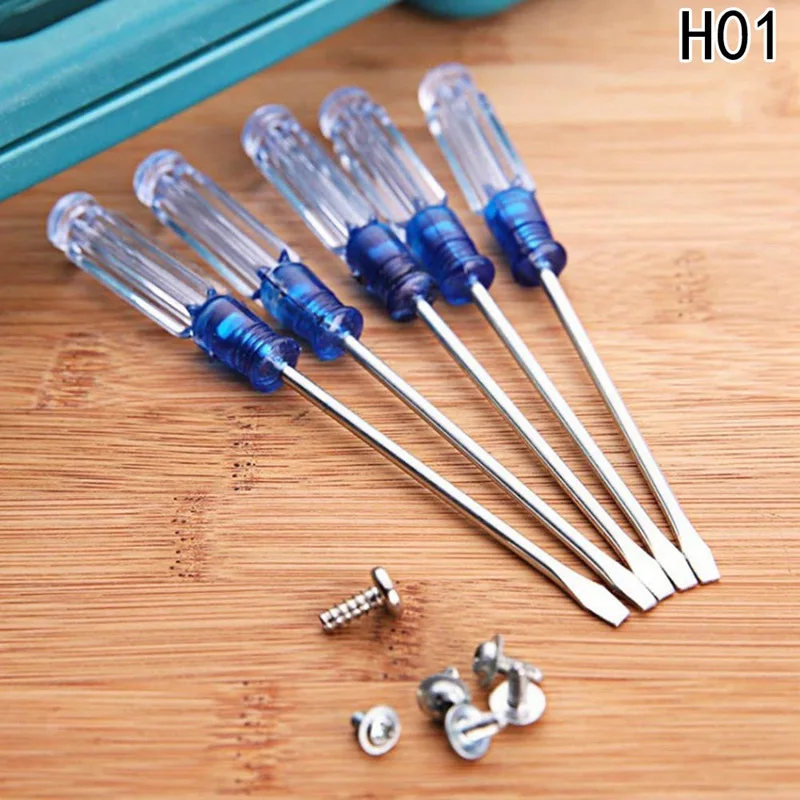 

Screwdriver Slotted Screwdriver Set Carbon Steel Screw Driver Set Bits Maintenance Repair Tools Random Color