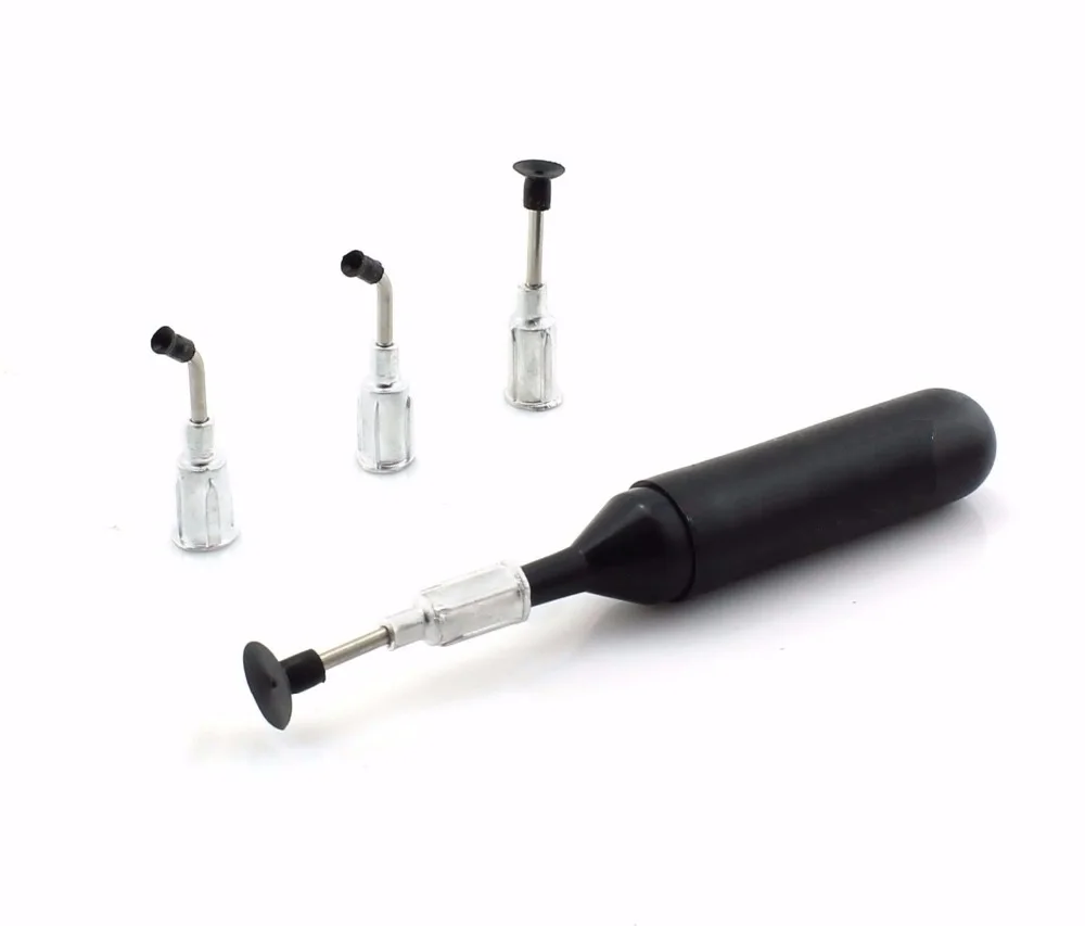 

IC SMD Vacuum Sucking Pen Sucker Pick Up Hand + 4 Suction Headers MT-668