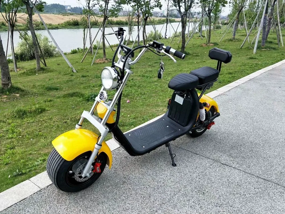 Электрический мотоцикл E-bike 60V1000W электрический скутер Citycoco Moto Электрический двойной тормоз