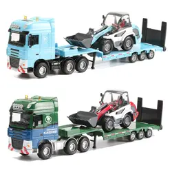 KDW 1:50 прицепы игрушечный бульдозер сплав экскаватор транспортер строительство грузовик коллекционные модели грузовики дети игрушечные