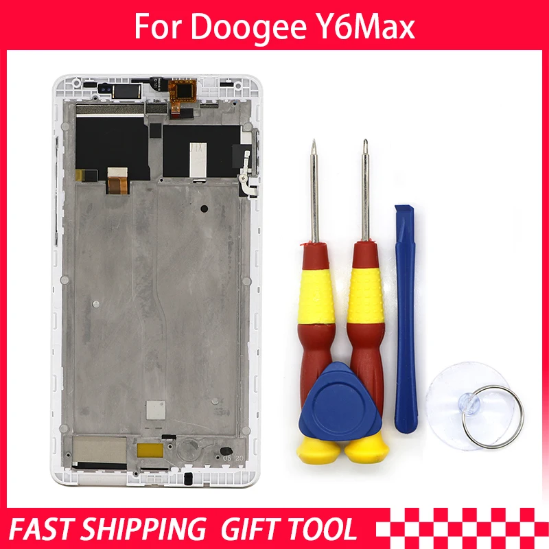 

Touch Screen LCD Screen LCD Display For Doogee Y6 max Digitizer Assembly With Frame Replacement Parts+Repair Tool