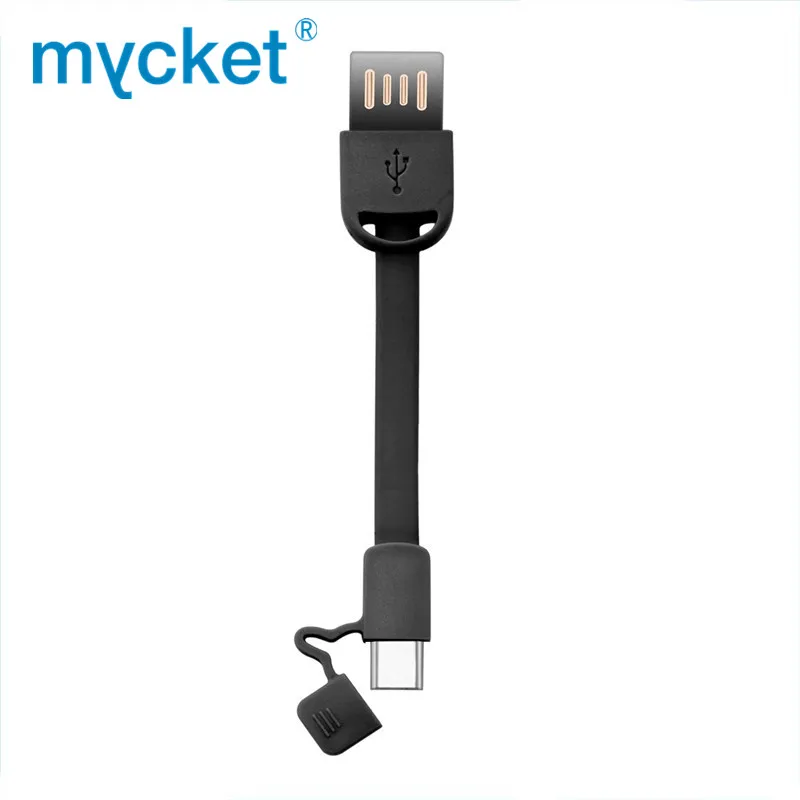 

MYCKET Mini Portable USB C 3A Fast Charging Cable Keychain Type C Sync Data Charging Cable