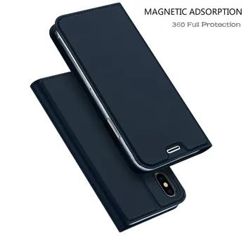 

Magnetic Voltage Flip Wallet Case For iPhone 7 7Plus 8 8Plus 6 6s s Plus X XR XS Max 5 5s SE Leather Card Holder Cover Bookcase