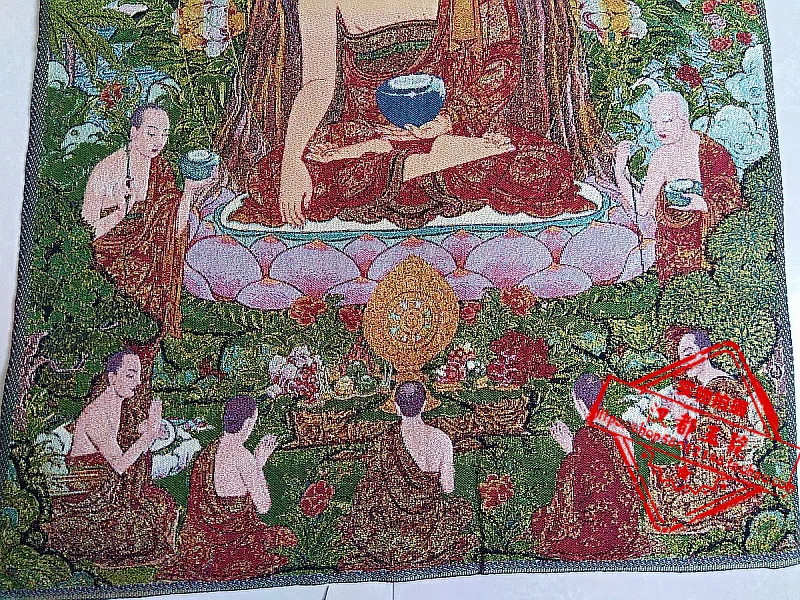36 дюймов тибетская шелковая вышивка Nepal bodhi дерево учит Будда тангка Thangka картины