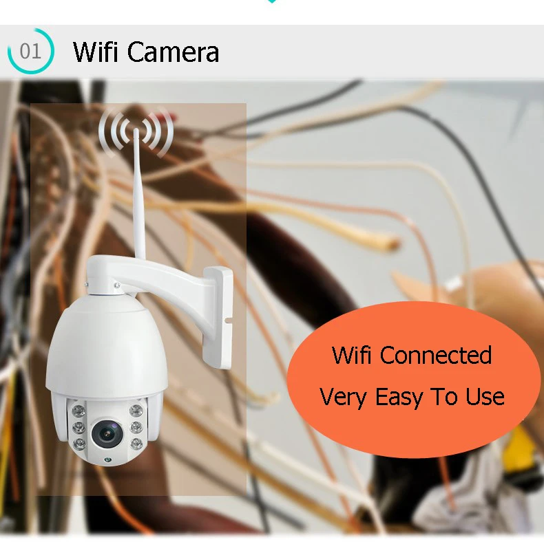 Wifi Открытый Full HD 2.0MP 1080 p 5x оптический зум беспроводной PTZ P2P Plug& Play наружная Водонепроницаемая ip-камера CCTV система безопасности