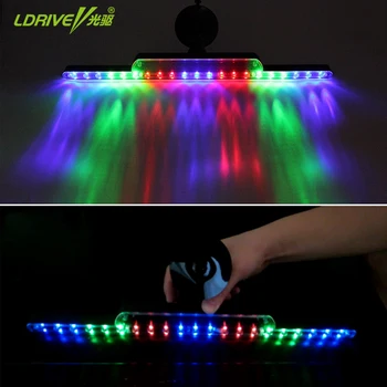 

1PC Modified car styling Car LED Solar Warning Lamp Flashing LED Ranger Light Car Disc Brake Light Anti Collision Warning light