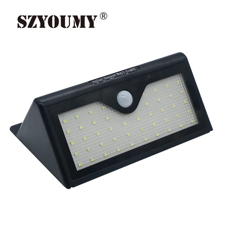 

SZYOUMY 46 LED Waterproof IP65 Solar Powered Wireless PIR Motion Sensor Light Garden Landscape Yard Lawn Security Wall Lamp