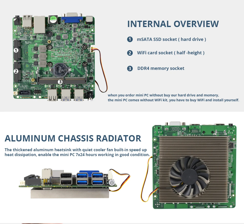 8th Intel Core Мини ПК i3 8130U i5 8250U i7 8550U Windows 10 DDR4 Gigabit Ethernet 300 м Wi-Fi, 8xusb HDMI VGA 4 к HTPC NUC