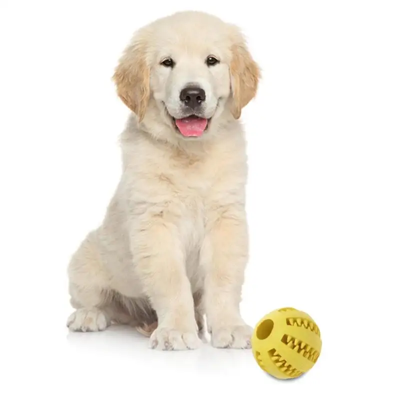 Интерактивный резиновый шар собака игрушка для домашней собаки кошка щенок эластичность зубы мяч собака жевательные игрушки чистка зубов шарики игрушки 5/7 см для собак