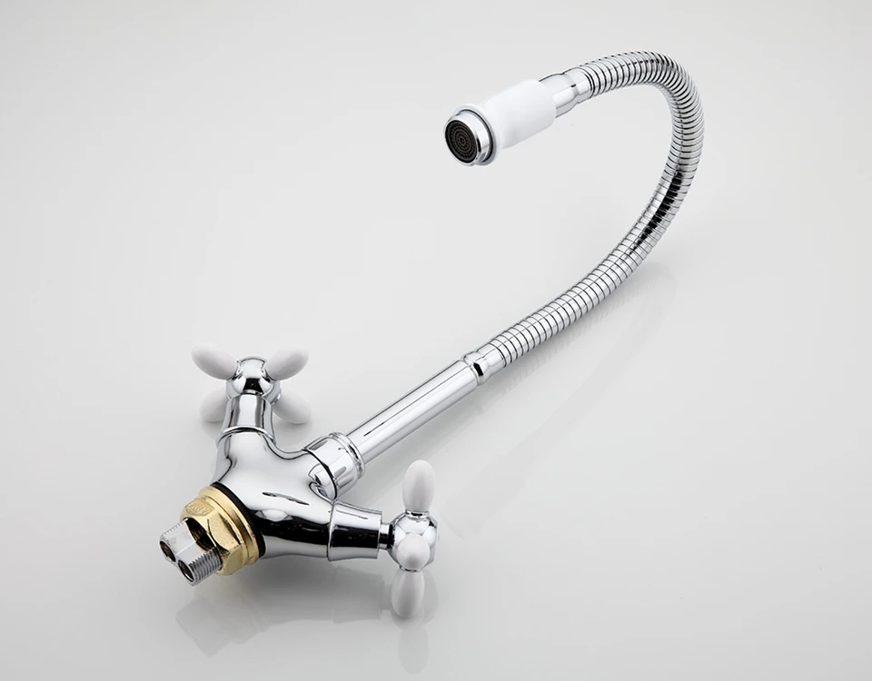 FRUD Solid Kitchen Mixer Cold and Hot flexible Kitchen Tap Single lever Hole Water Tap Kitchen Faucet Torneira Cozinha R43127-6