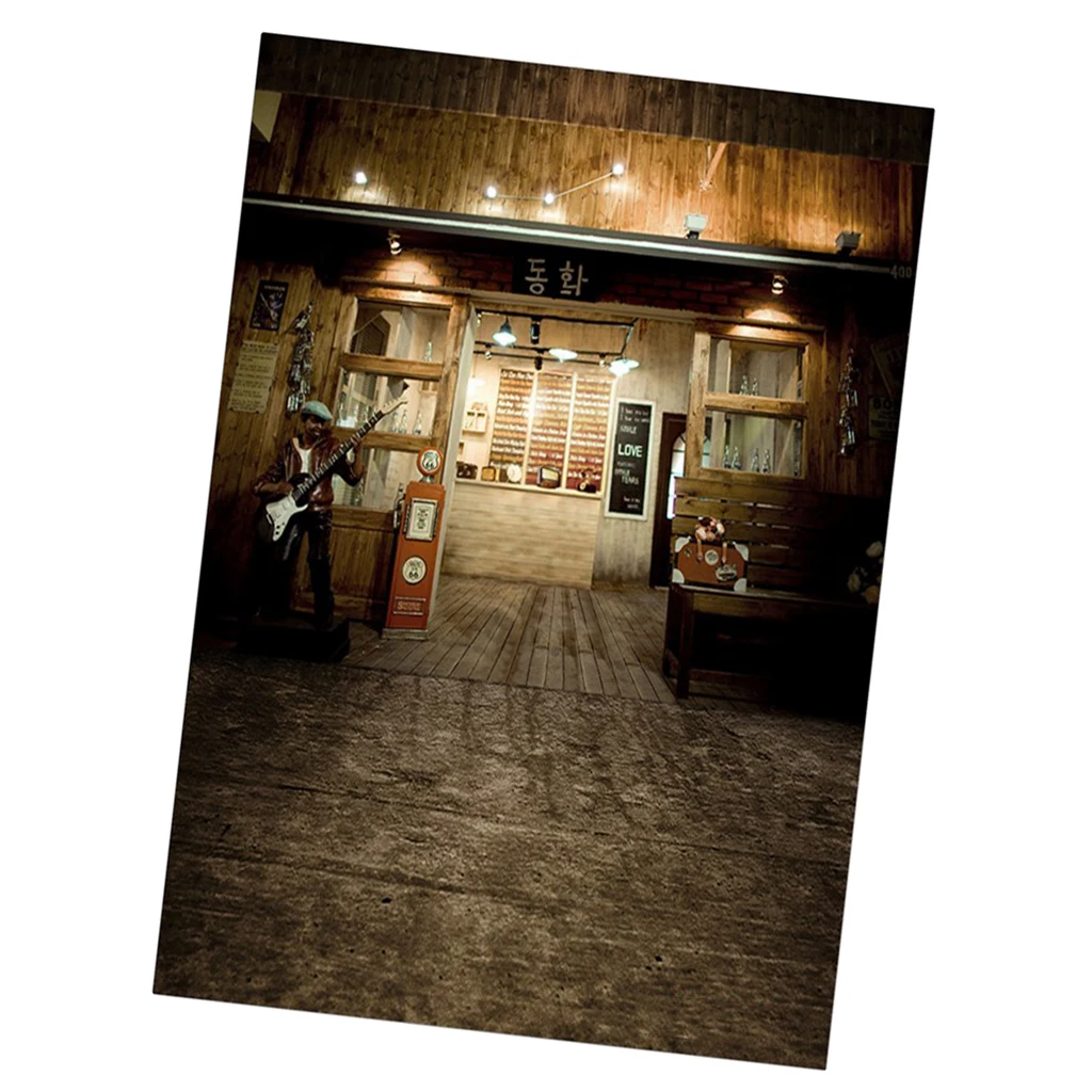  60x120cm Digital Cloth Photography Backcloth for 1/4 Doll 1/6 Blythe Doll Action Figures Dollhouse Accs Fashion Bar Scene	