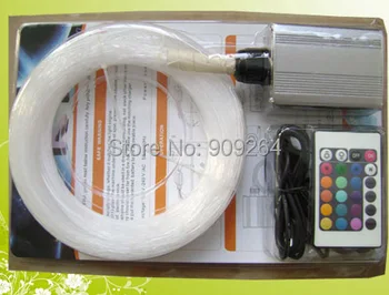 

DHL Free Shipping LED fiber optic twinkle star ceiling light with 3m fiber 200pcs +5W light engine+ remote contoller+16 colors