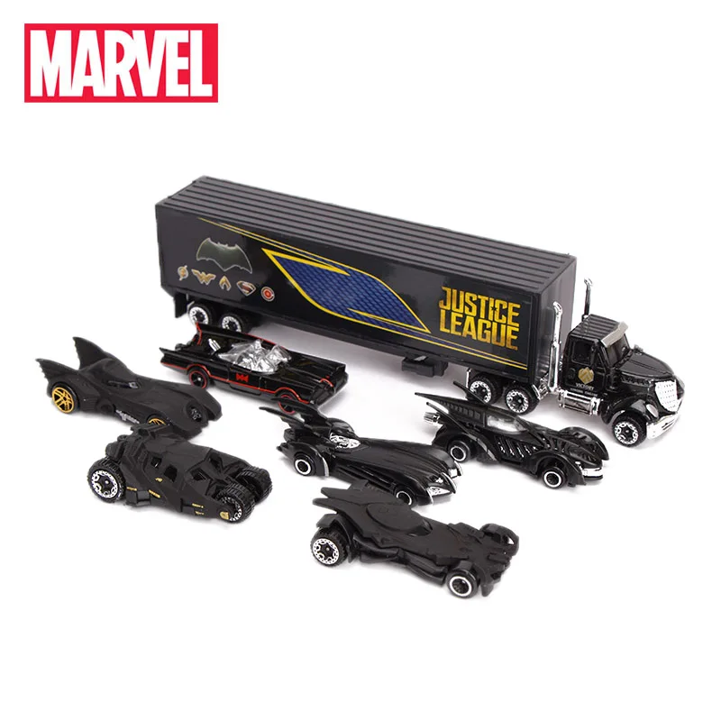 Эксклюзивный Набор из 7 игрушек Marvel Лига Справедливости Бэтмен машина грузовик