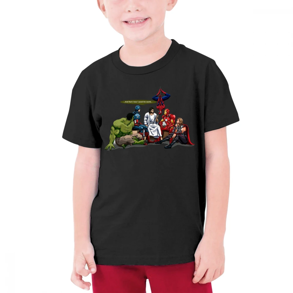 

3D Pattern And That'S How I Saved The World Jesus And Superheroes Christian New T Shirts