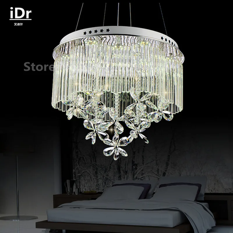 

Modern minimalist living room Chandeliers bedroom Crystal Light LED Ceiling pendant round study iDr-0072