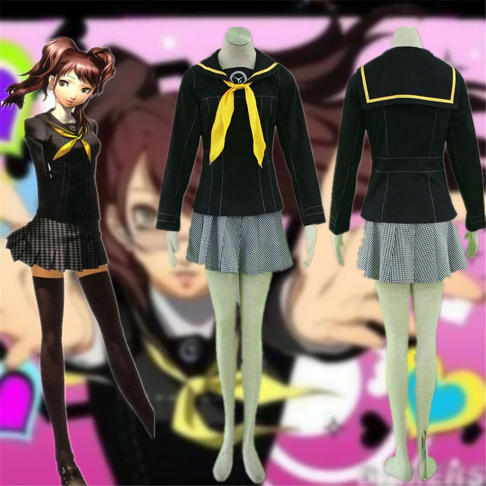 

The New Shin Megami Tensei Persona 4 P4 School Girl Uniform Anime Halloween Costumes For Women Cosplay Full Sets