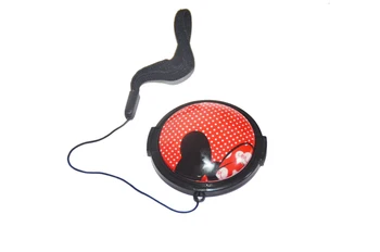 

3D Red Dot Bowknot Cartoon 37mm 40.5mm 43mm 46mm 49mm 52mm 55mm 58mm Lens Cap Cover For DSLR SLR Camera