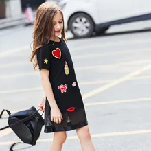 Kids Girls Dress for Teenager Girl Summer Casual Dress 6 8 10 12 14 16 Years Love Applique Black Dresses Children Girls Clothes Kids Girls Dress for Teenager Girl Summer Casual Dress 6 8 10 12 14 16 Years Love Applique Black Dresses Children Girls Clothes