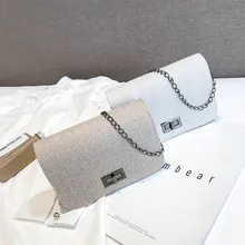 Пеньковая сумка на плечо, роскошные сумки, женские простые сумки для диких девушек, маленькая квадратная сумка-мессенджер, женская сумка на цепочке через плечо, bolsa feminina