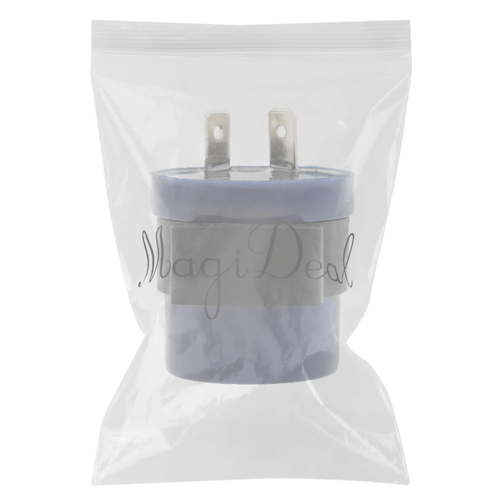 6-12V 2 Pin Motorcycle Beeper Turn Signal Indicator Relay Flasher Blue High quality Universal 2 pins Flasher Relay