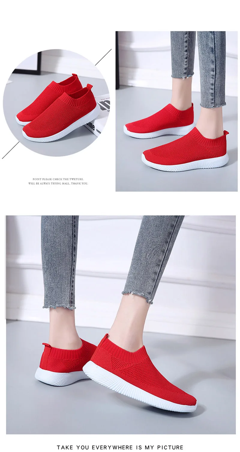 Hot Sell Sock Sneakers Women Pink Outdoor Mesh Shoes Breathable Woman's Footwear Female Girl zapatillas deporte mujer Size 35-44 (8)