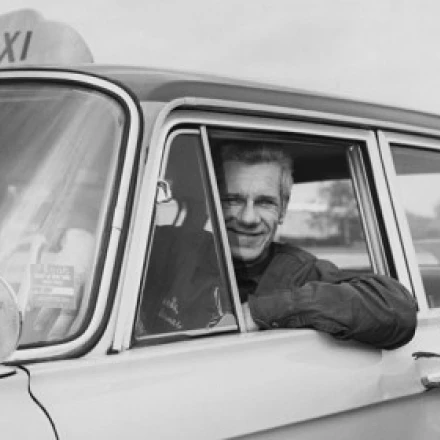 Portrait of a taxi cab driver Poster Print (18 x 24)